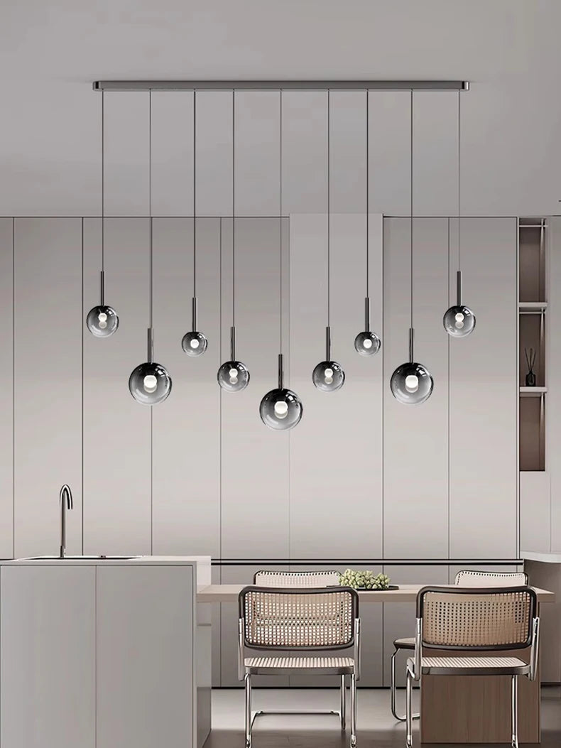 Modern LED Pendant Light - Dimmable Chandelier for Dining Room