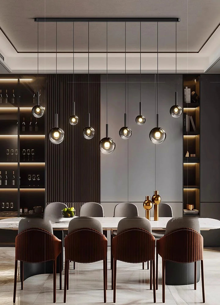 Modern LED Pendant Light - Dimmable Chandelier for Dining Room