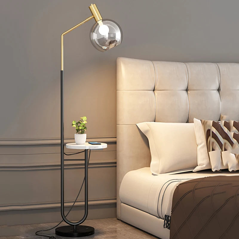 Modern LED Floor Lamp - Dimmable Standing Light for Bedroom