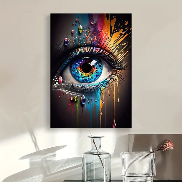 Abstract Eye Wall Art - HD Canvas Print Mural for Home Decor