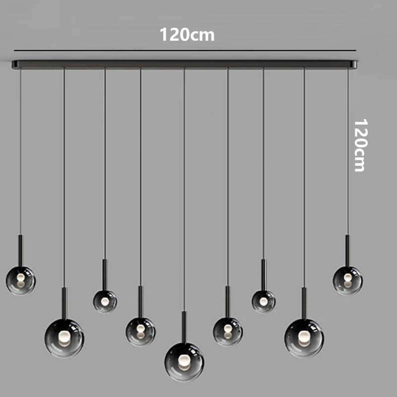 Modern LED Pendant Light - Dimmable Chandelier for Dining Room