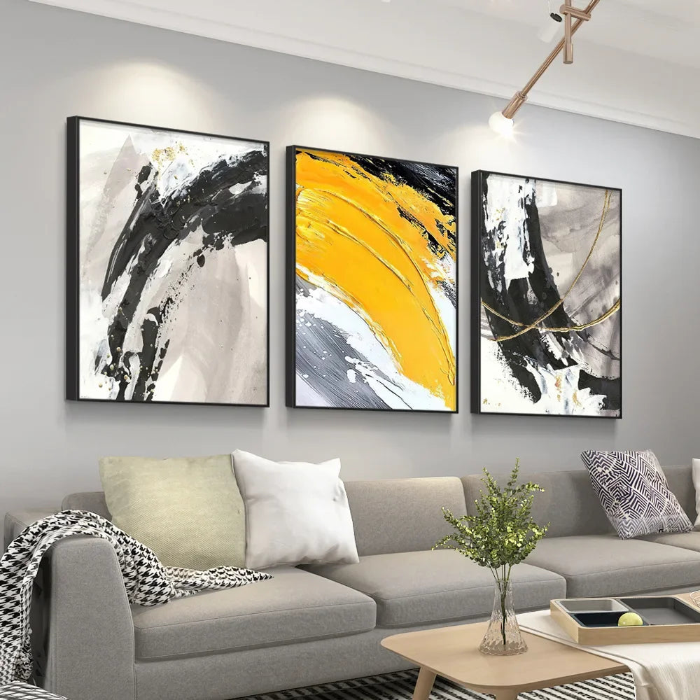 Hand Painted Abstract Oil Canvas Art