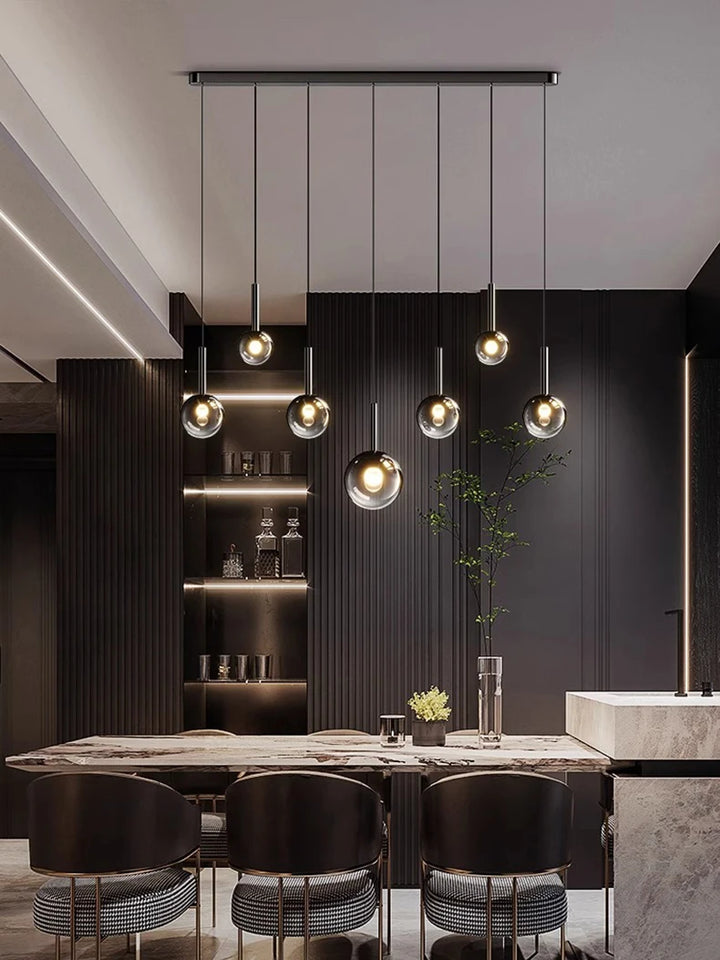 Modern LED Pendant Light - Dimmable Chandelier for Dining Room