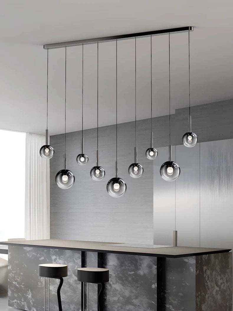 Modern LED Pendant Light - Dimmable Chandelier for Dining Room
