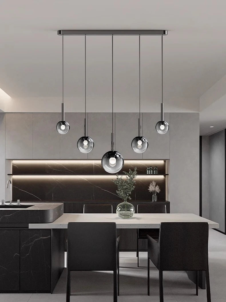 Modern LED Pendant Light - Dimmable Chandelier for Dining Room